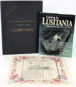 An RMS Lusitania launch presentation book  by John Brown & Co Ltd,1907,