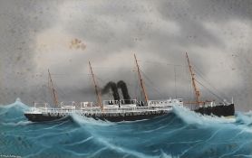British Maritime School-
Three Orient Line ship portraits;
RMS Ophir,