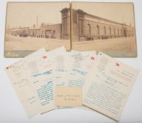 A collection of Ismay Imrie and Co White Star Line correspondence with Harding, Richardson,