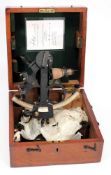 An 8 inch radius vernier sextant by Hughes & Son Ltd , London, number 35406:,