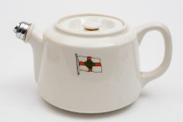 A British Tankers  Staffordshire teapot:,