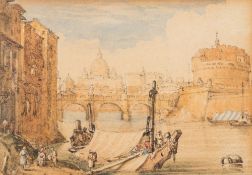 Attributed to Samuel Prout [1782-1852]-
The Doges Palace and the Grand Canal,