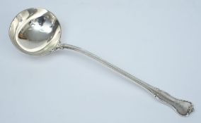 A Victorian silver Princess pattern soup ladle, maker George William Adams, London,