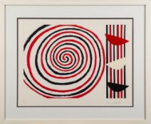 * Sir Terry Frost [1915-2003]-
Spirals [2003]:-
screen print and collage 
signed and numbered