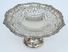 An Edward VII silver pedestal comport, maker WN ?, Chester,