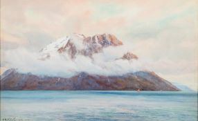 Frederick R FitzGerald [c1897-1938]-
The Norwegian Coast at Grotsund:-
signed and dated