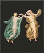 Attributed to Michelangelo Maestri [19th Century Italian]-
Ora Notte:-
bodycolour and watercolour