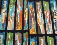 For Sandersons Centenary [1960s] 
after a design by John Piper [1903-1992] -
a pair of Arundel