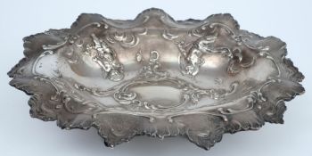 An Austro Hungarian silver oval Dish,