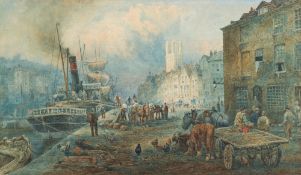 Sidney Goodwin [1867-1944]-
Bristol Docks:-
signed and dated 19..