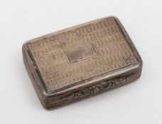 A George III silver vinaigrette, maker Thomas Shaw, Birmingham,