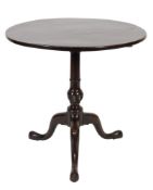 A mid 18th Century mahogany circular tea table:,