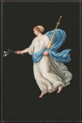 Attributed to Michelangelo Maestri [19th Century Italian]-
Classical figure with laurel branch and