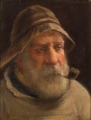 David W. Haddon [c.1884-1911]-
A Cornish Fisherman:-
signed bottom left 
oil on board
22.