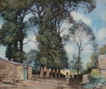 A Moulton Foweraker [1873- 1942]-
A farm at Chiseldon, near Swindon,