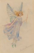 * Beatrice Parsons [1870-1955]-
The Blue Fairy:-
signed, watercolour
13 x 8cm.