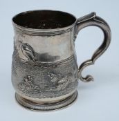 A George II silver tankard, maker Charles Hatfield, London,