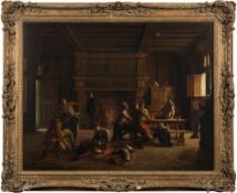 Victor Bachereau Reverchon [French 1842-1885]-
'Off Duty';