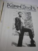THE NEW COMMOTION...Spring 1976:, with a quantity of other rock and roll magazines in folders. etc.