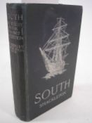 SHACKLETON, Sir Ernest - South : photographic plates as listed, folding map, errata slip, org.