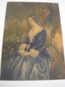 FAULKS, J : original artwork for two book illustrations, f&g. With - a large Baxter print.