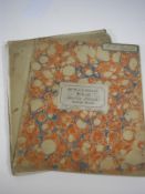 COPY BOOKS : three manuscript school copy books, contemporary wrappers, 4to, c 1840s.