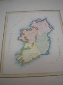 MAPS : a collection of eight manuscript hand coloured maps by E. Griffin, c1845.