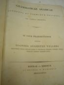 VULLERS, Joannes Augustus : Grammaticae Arabicae - half calf worn, 4to, Bonnae ad Rhenum, 1832.