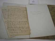 COOKERY MANUSCRIPT : marbled boards, 4to, c1832-40. With a commonplace book of Eliya Dalton, 1844.
