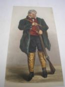 TINSEL PICTURE : Sir Ralph Glyson, hand coloured tinsel picture, no. 290, pub. A. Park.