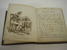 A manuscript 'Comical Essay' by Edward Draper and dated 1844 - 'Reports and Observations collected