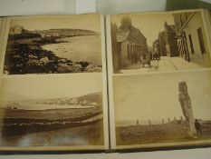 PHOTOGRAPH ALBUM : British topographical, half morocco, 4to, 19th cent.