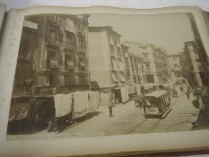 SPAIN PHOTOGRAPHS : an album with 11 large (350 x 250 mm) albumen prints mainly by J.