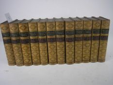 BINDINGS : The Intellectual Observer - 12 vols, half tan calf extra gilt on the spines, illust inc.