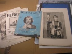 NEWSPAPERS, Etc : small collection inc. a ' Puck ' comic, 1905.