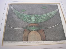 * Harry van Kruiningen [1906-1996]-
Hat with Closterium:-
coloured etching
signed and inscribed