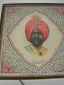 MAHARAJAHS : a set of four photographic images printed on satin and laid on paper,