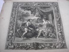 PRINTS : a collection five large copper engravings by Jacob Folkema,