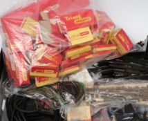 Triang, a collection of track and empty boxes:.