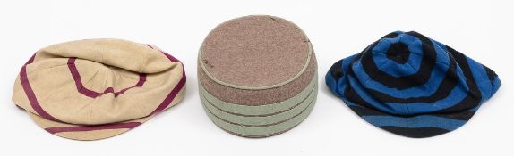 An early 20th century Eton Rifle Company pill box hat by Denmann & Goddard, Eton,