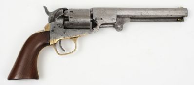 A Manhattan .36 calibre single action 5 shot Navy type percussion revolver:, the 16.
