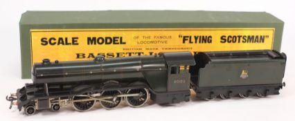 A Bassett-Lowke 3RE 4-6-2 locomotive No 60103 'Flying Scotsman': with eight wheel tender in BR