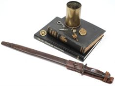 A 1907 Enfield bayonet:, stamped with armory  and mark of Wilkinson to the ricasso,