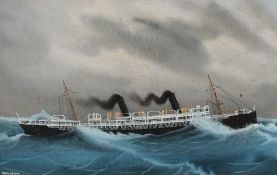 British Maritime School-
Three Orient Line ship portraits;
RMS Ophir,