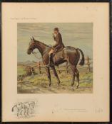 Charles Johnson Payne (Snaffles) [1884-1967] - 
The Gent In Ratcatcher:-
coloured print highlighted