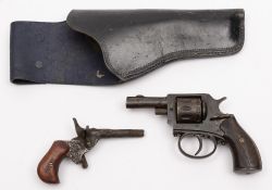 An early 20th Century Fritum 10 shot revolver starting pistol in the Bulldog style:, .