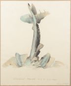 Gordon Mansell (20th century)-
'Crashed Heinkel He 111 C A 1940';,
watercolour, 
signed lower right,