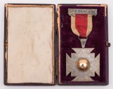 The Leicester Athletic Society Champion swimmer of Northamptonshire 1877 medal:,