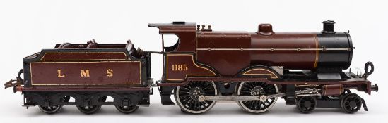 Hornby Series: a 3RE 4-4-0 locomotive No 1185 with six wheel tender in LMS maroon livery