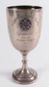 A George VI World War II period silver trophy cup, maker William Brufords & Son Ltd, London,